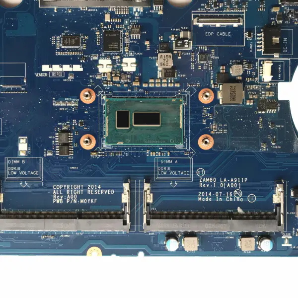 Dell Latitude E5550 ZAM80 LA-A911P Rev:1.0 I7-5600U -emolevy Dell Latitude E5550 ZAM80 LA-A911P Rev:1.0 I7-5600U -emolevy