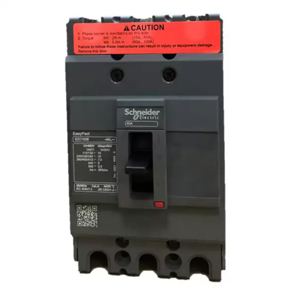Schneiderin 3-napainen valettu koteloitu katkaisija Easypact EZC100B 3P40A