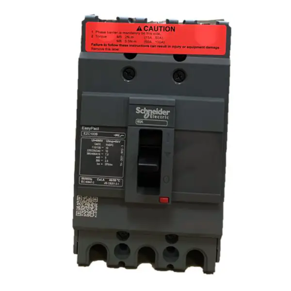 3-napainen valettu kotelo katkaisija Easypact EZC100B 3P60A