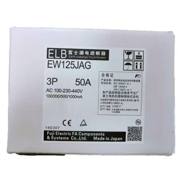 Fuji katkaisija EW125JAG 3P 60A 15~125A 15~125A