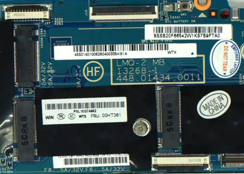 Lenovo X1 Carbon LMQ-2 13268-1 -emolevy i7-5600U 8G:llä varustettuna