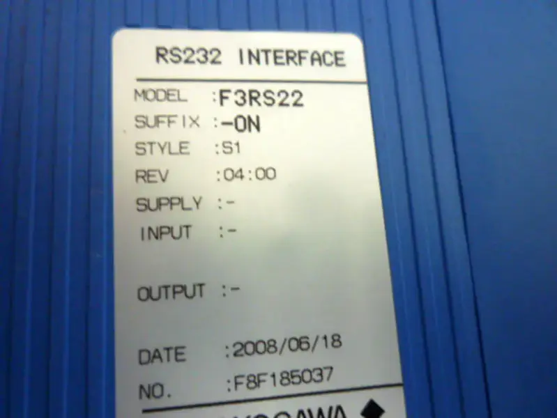 Yokogawa PLC F3RS22-0N F3RS22-0N