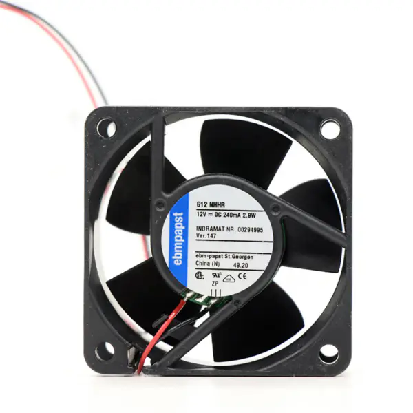 Ebmpapst 612NHHR-147 12VDC 240MA 2.9W 60 * 60 * 25MM 240mA 2 johdin Invertteri aksiaalinen jäähdytystuuletin