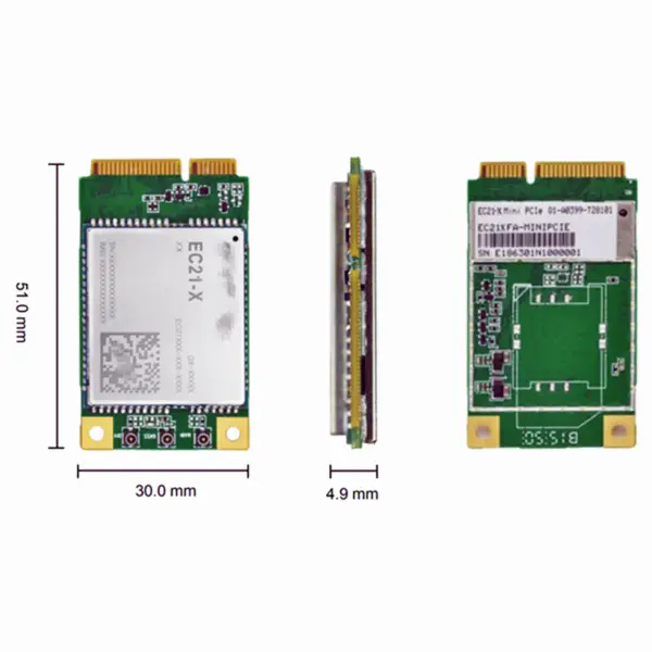 LTE Cat 1 -moduuli EC21 Mini PCIe 4G IOT langattomat viestintämoduulit EC21-E-MINIPCIE EC21EFA-MINIPCIE EC21EFA-MINIPCIE