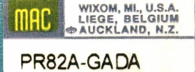 MAC-VENTTIILIT PR82A-GADA
