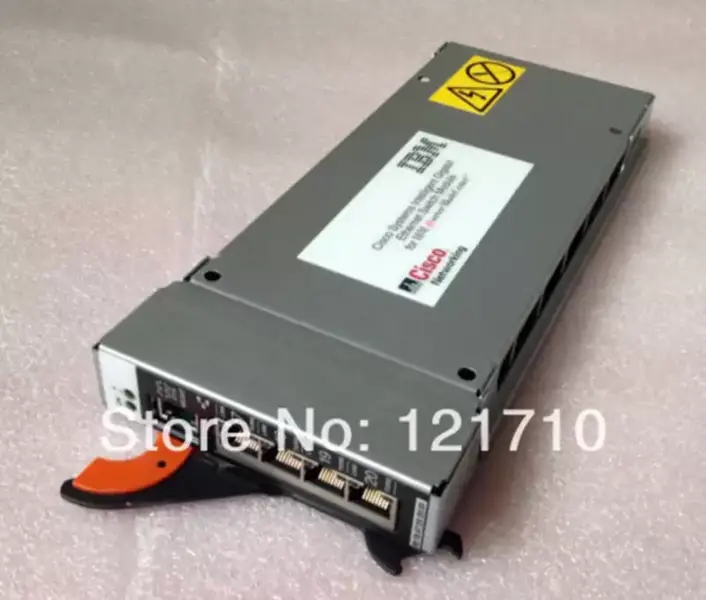 IBM Gigabit Ethernet -kytkinmoduuli 13N2285 13N2286 OS-CIGESM-18TT-EBU IBM HS20 -teollisuusemolevyyn 13N2285 13N2286 OS-CIGESM-18TT-EBU