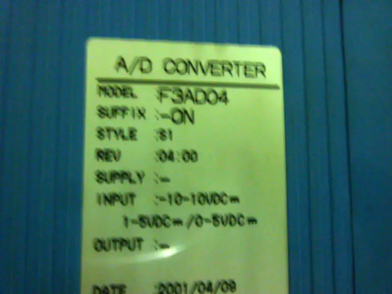 Yokogawa PLC F3AD04-0N