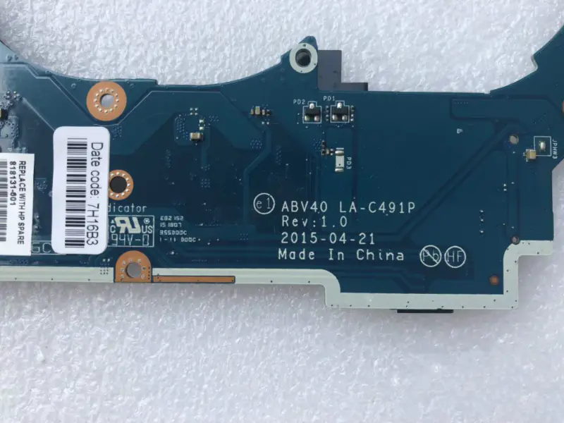 HP 818131-001 818131-501 818131-601 LA-C491P i5-5200U-emolevy