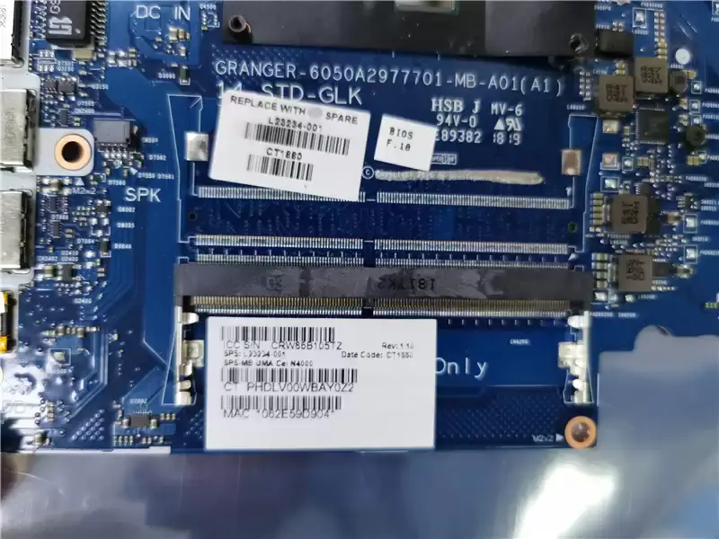 HP Probook 450 G2 784118-001 784118-501 ZPL40/ZPL50/ZPL70 LA-B181P emolevy LA-B181P