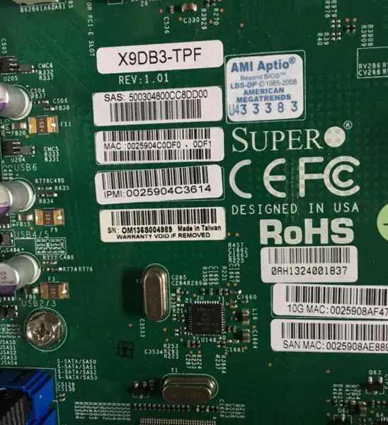 SuperMicro X9DB3-TPF-palvelinemolevy LGA1356 E5-2400V2