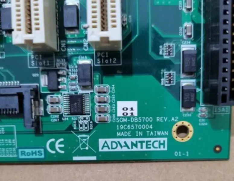 Advantech SOM-DB5700 REV.A2 Teollisuusemolevyn taustalevy (Industrial motherboard backplane)