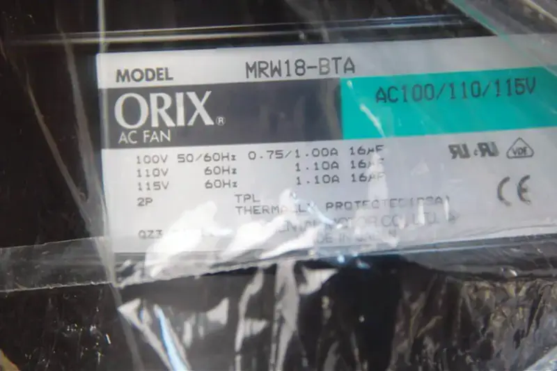 ORIX AC TUULETIN ITÄMAINEN MOOTTORI MRW18-BTA UUSI MRW18