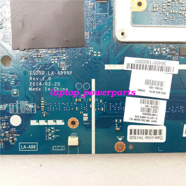 HP 761540-001 250 G3 Intel HM76 I3-3217 suorittimen emolevy ATX-emolevy
