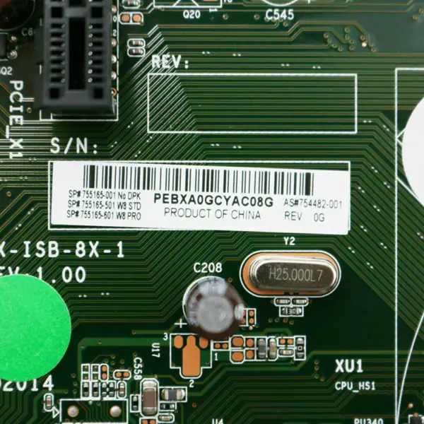 HP 754482-001 202 G2 FX-ISB-8X-1 H81 -emolevy HP 754482-001 202 G2 FX-ISB-8X-1 H81 -emolevy