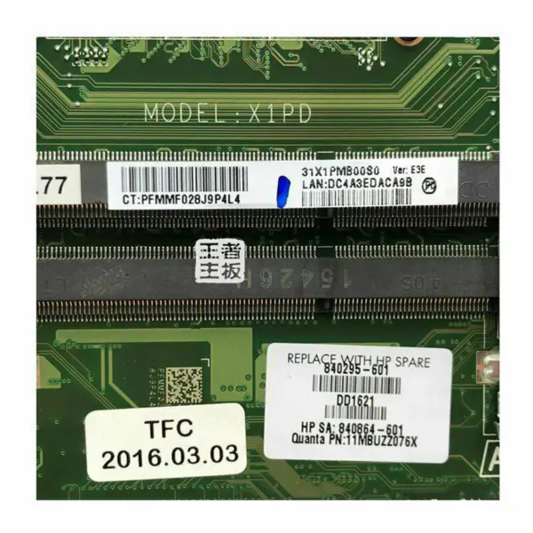 HP 840295-601 -emolevy