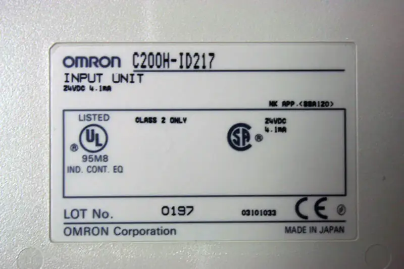Omron C200HID217 C200H-ID217 C200H-ID217 PLC-moduuli