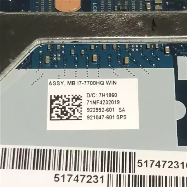 HP ZBook 15 G4 921048-001 921048-501 921048-601 LA-E161P-emolevy 921048-001 921048-501 921048-601 LA-E161P