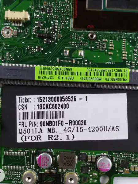 Asus 60NB01F0-MB6020 Q501LA ATX-emolevy