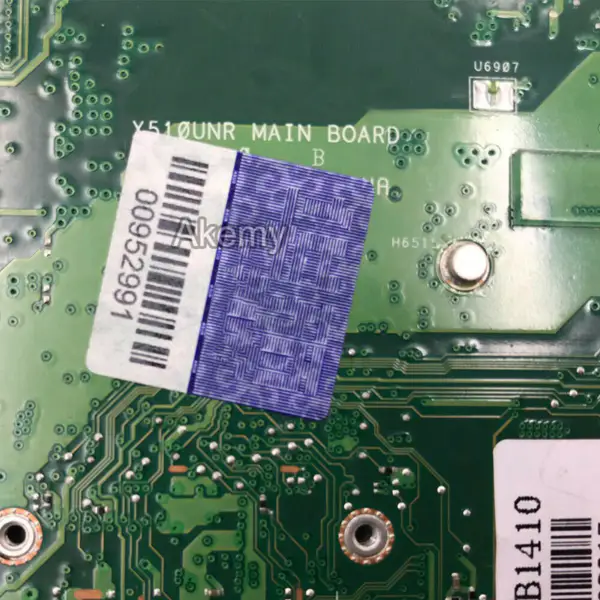 Asus X510UNR X510UNR X510UNR ATX-emolevy