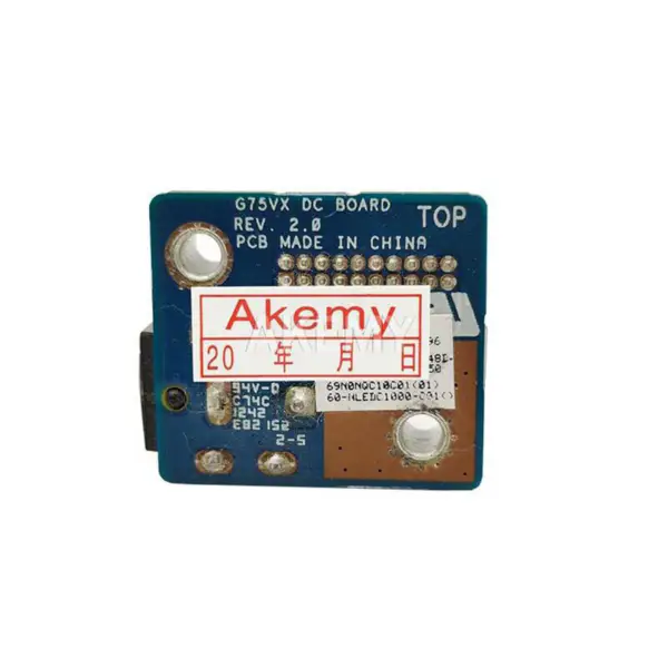 Asus G75V G75V, jossa on 电源头小板 ATX-emolevy.