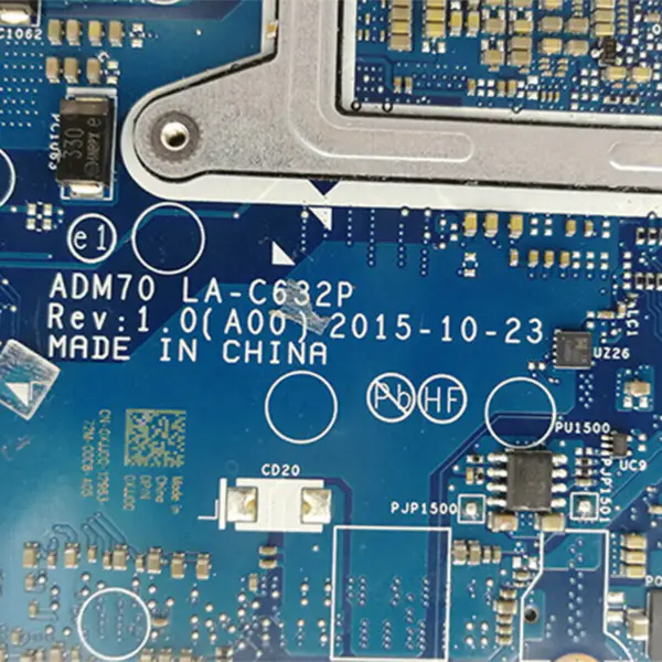 Dell la-c632p E5470 5470 LA-C831P ATX emolevy