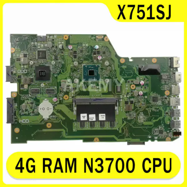Asus X751SJ ATX-emolevy