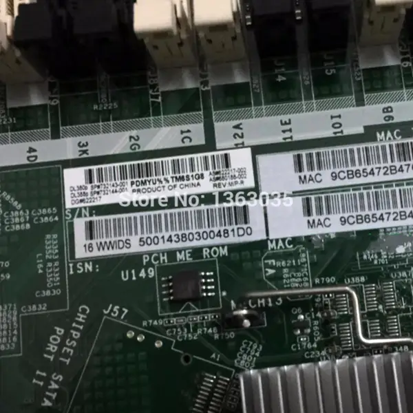 HP 732143-001 732144-001 622217-002 palvelimen emolevy DL380P DL388P Gen8 V2:lle