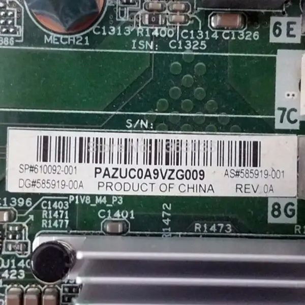 HP 610092-001 585919-001 palvelimen emolevy BL680C G7:ään
