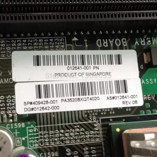 HP 409428-001 012641-001 palvelimen emolevy Proliant ML370 G5 -malliin.