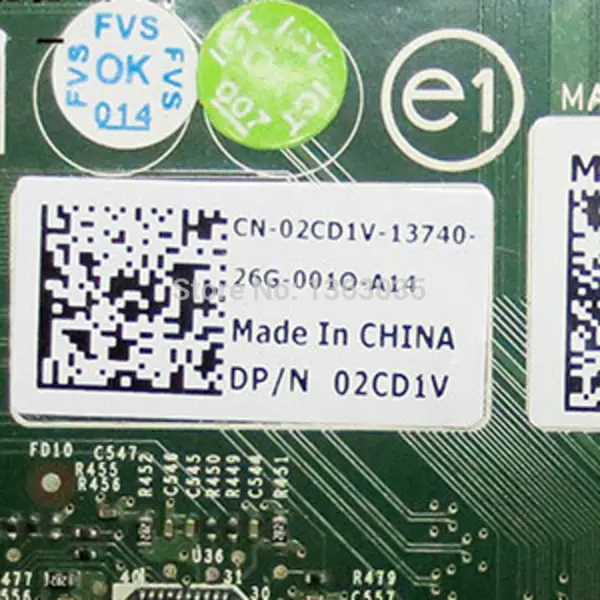 IBM 02CD1V 2CD1V CN-02CD1V palvelimen emolevy POWEREDGE T620:een
