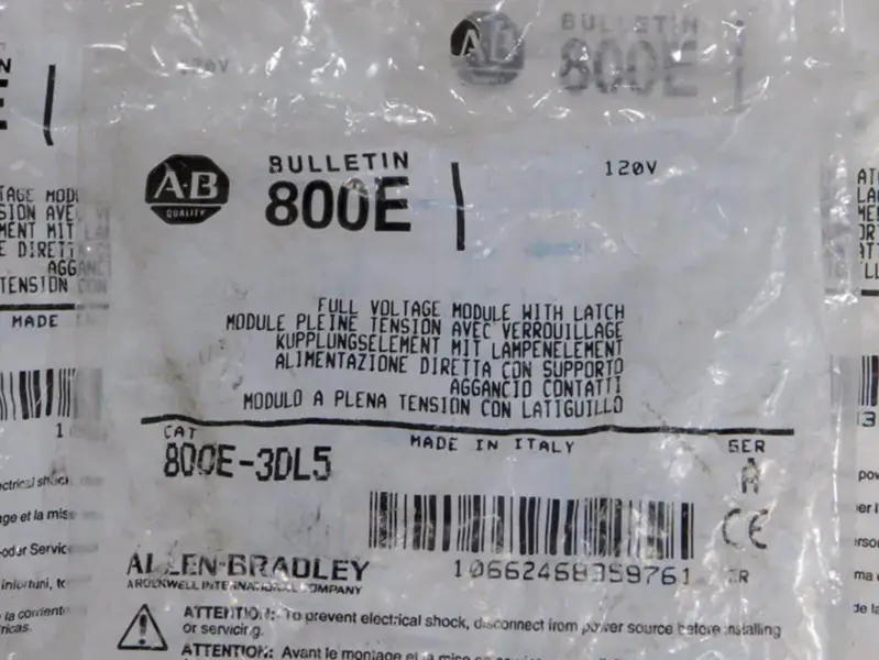 Allen-Bradley 800E3DL5-jännitemoduuli