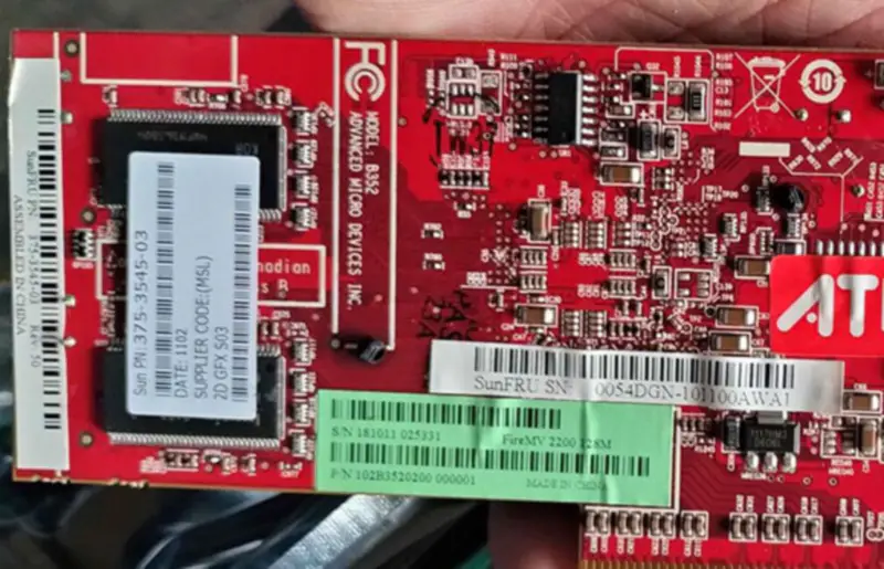 SUN 375-3545 näytönohjain XVR-300 Ultra U45 U40 -malleihin