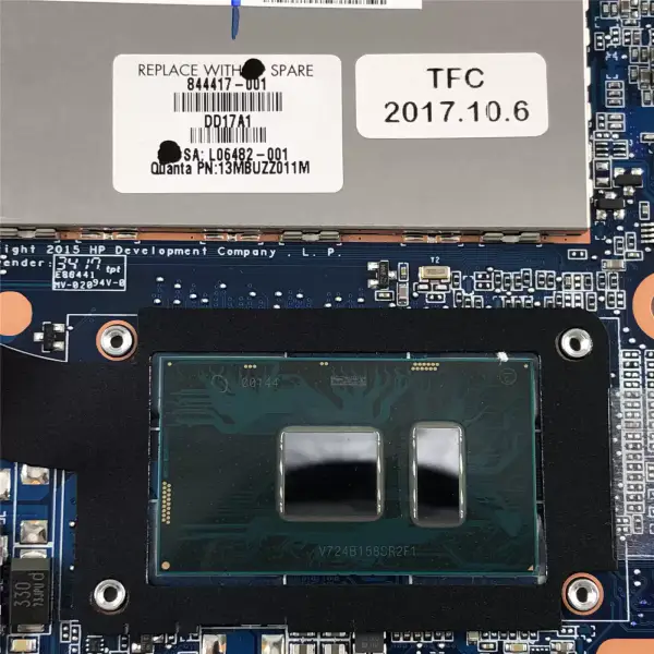 HP Probook 450 G2 784118-001 784118-501 ZPL40/ZPL50/ZPL70 LA-B181P emolevy LA-B181P