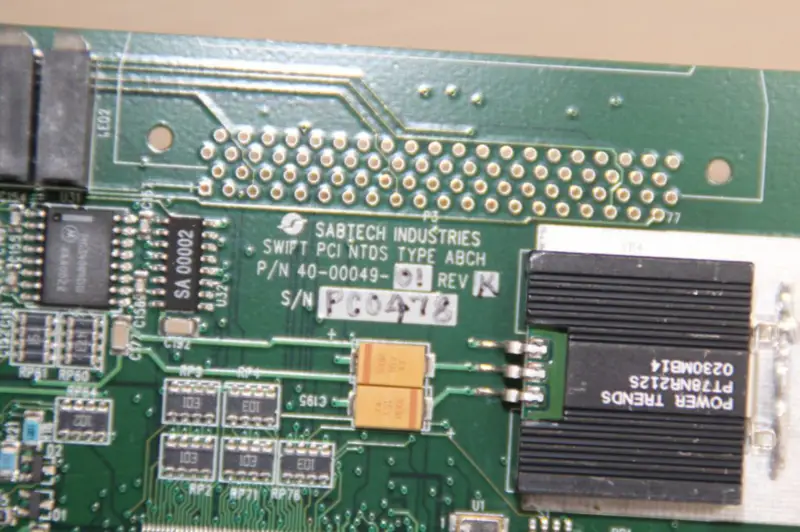 SABTECH INDUSTRIES SWIFT NTDS TYYPPI ABCH 40-00049-01 DAQ-kortti