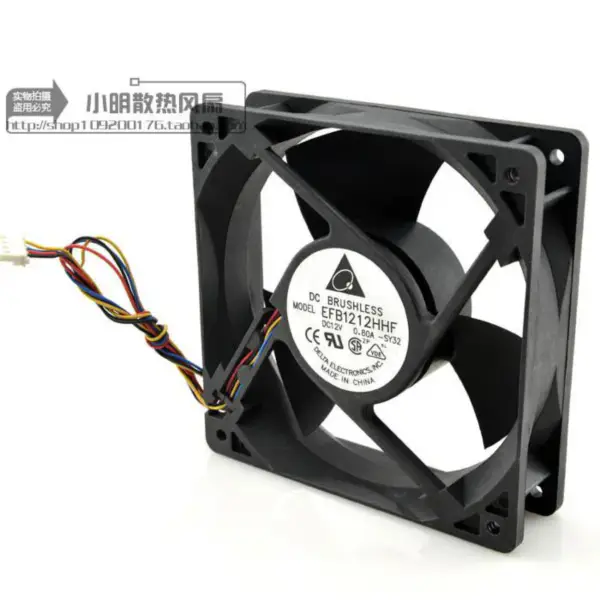 Delta EFB1212HHF 12V 0.80A 12CM 12038 tuuletin 12V 0.80A 12038 tuuletin