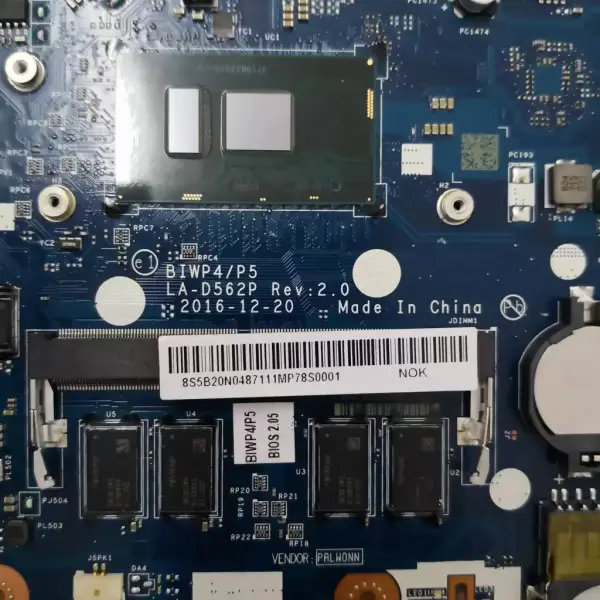Lenovo 5B20M41058 BIWP4 P5 LA-D562P Ideapad 110-15ISK -emolevy BIWP4 P5 LA-D562P Ideapad 110-15ISK