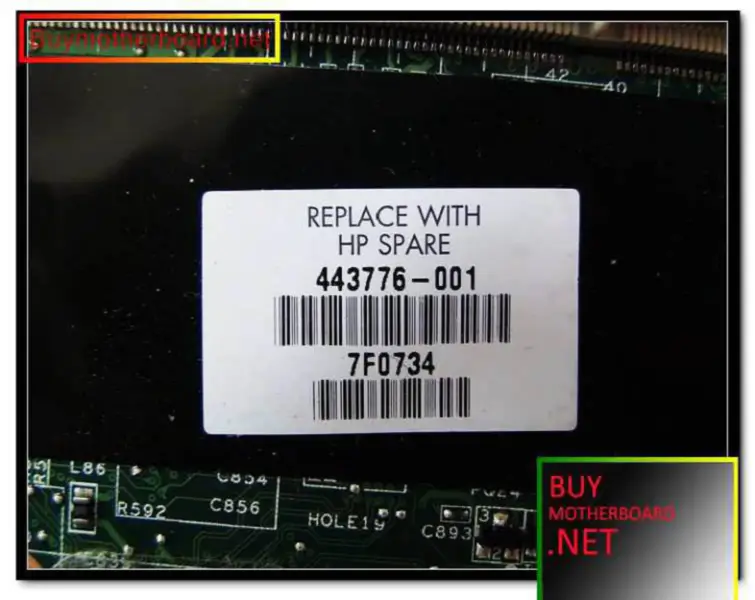 emolevy 443776-001 HP pavilion DV6000:een