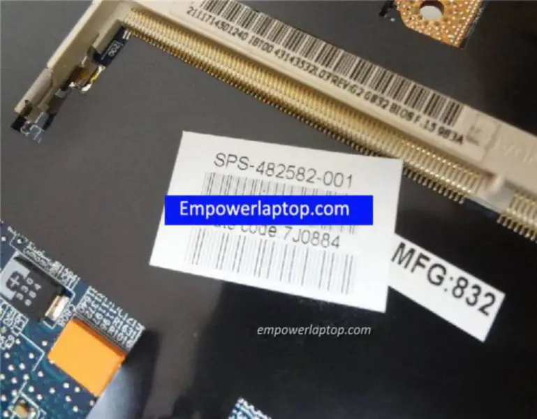 HP 6910p LA-3261P 482582-001 emolevy