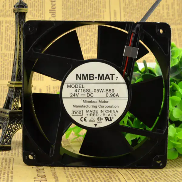 NMB-tuuletin 4715SL-05W-B50 24V 0.96A 12CM2-johtotuuletin