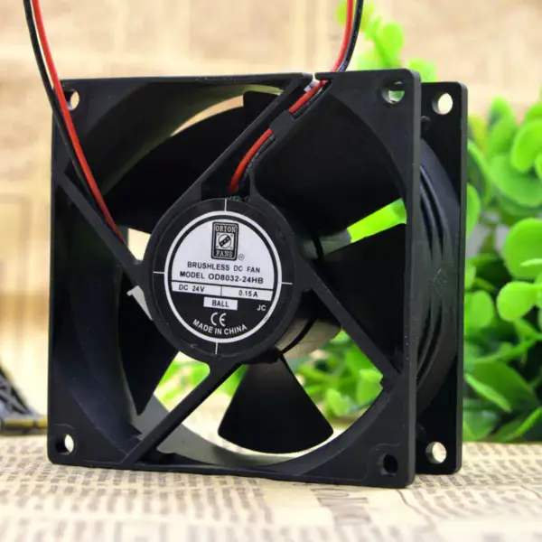 ORION FANS 8CM 8032 24V 0.15A OD8032-24HB 2-johtiminen tuuletin
