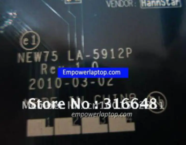 Acer 5551 MBPTQ02001 LA-5912P 75 emolevy 75 emolevy