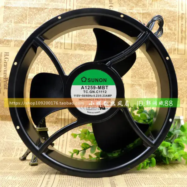 SUNON A1259-MBT TC.GN 25489 25.4CM 115V 0.23A tuuletin