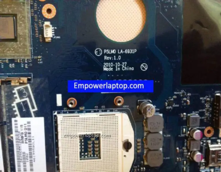 Acer 5950 5950G P5LM0 LA-6931P -emolevy LA-6931P