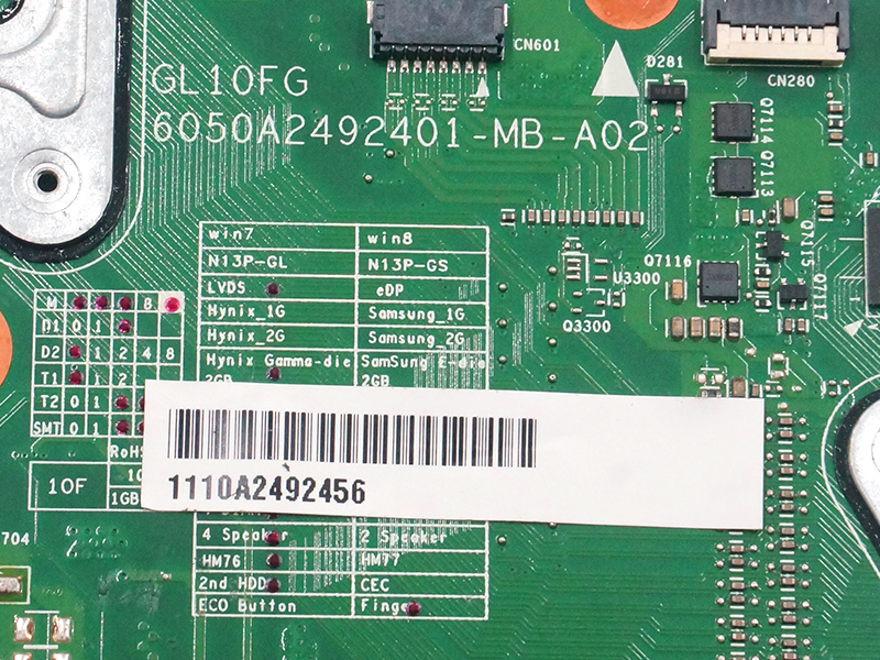 Toshiba satellite P875 GL10FG 6050A2492401 emolevy