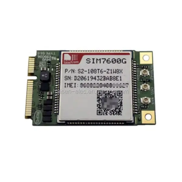 SIMCom SIM7600X-PCIE LTE CAT1 4G CAT-M&NB-IoT-moduuli SIM7600E/SIM7600A/SIM7600SA/SIM7600G/SIM7600NA MINI PCIe SIM7600E/SIM7600A/SIM7600SA/SIM7600G/SIM7600NA MINI PCIe