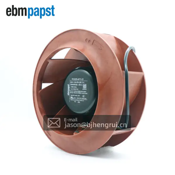 Ebmpapst R1G225-AF11-21 225mm 95W 2.2A EC taaksepäin kaareva keskipakopuhallin verkkokaapin jäähdytys tuuletin