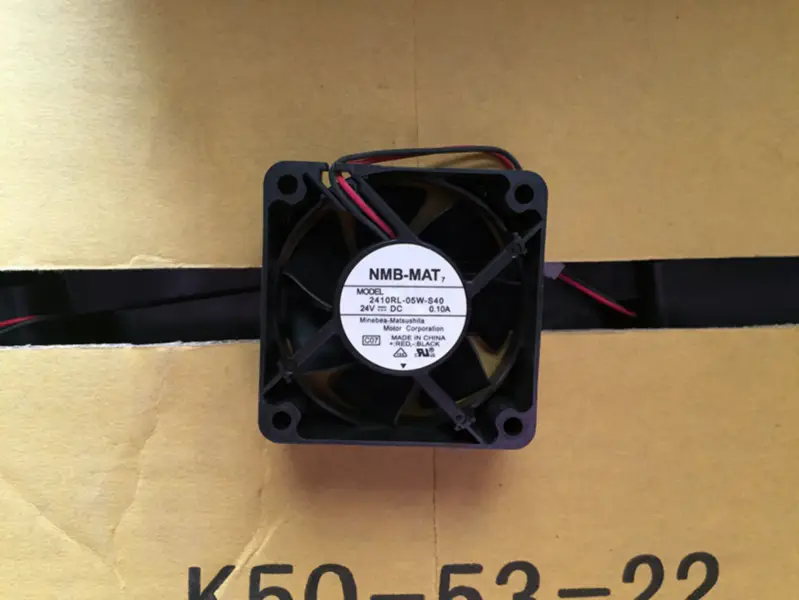 NMB-MAT 2410RL-05W-S40 DC 24V 0.10A 6025 2-johtiminen invertteri tuuletin