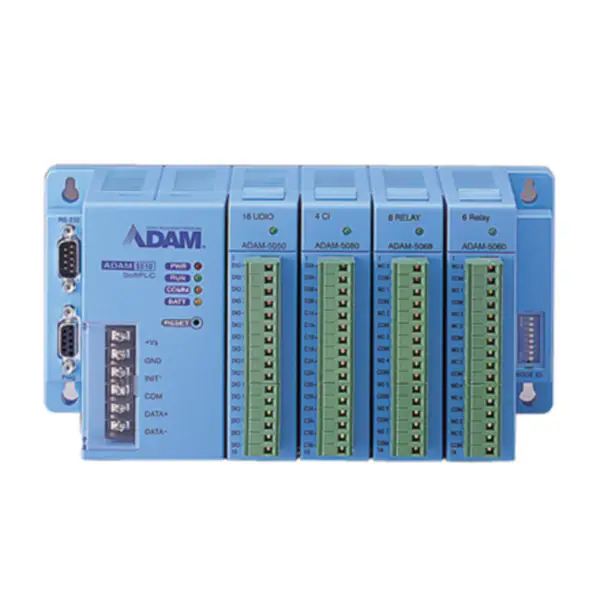 Advantech ADAM-5510M-A2E 4-paikkainen PC-pohjainen ohjain RS-485:llä.