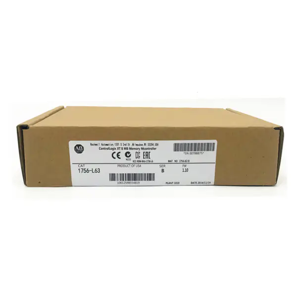 Halpa hinta Allen Bradley 1756 L63 AB Controllogix 5563 CPU PLC-prosessori 1756-L63 Teollisuusautomaatiojärjestelmä