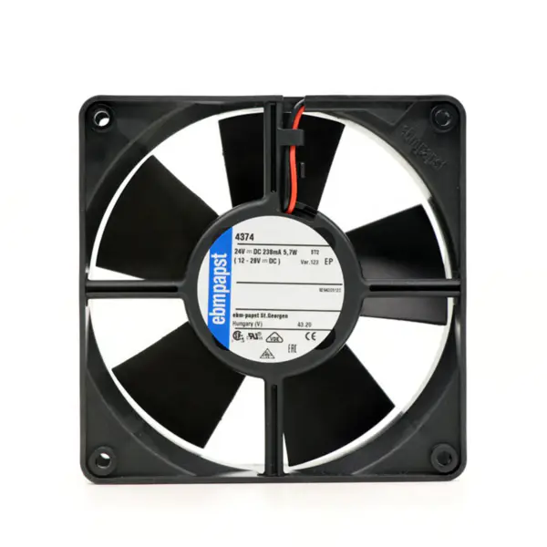 Alkuperäinen uusi Ebmpapst MULTIFAN 24VDC 12CM 4374-123 105.9CFM 3000RPM aksiaalinen jäähdytystuuletin